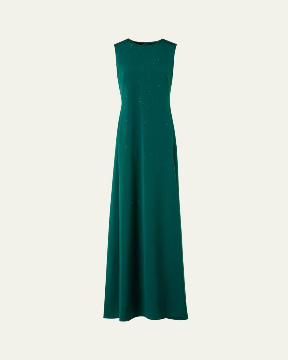 Swarovski Stars Silk Crepe Gown